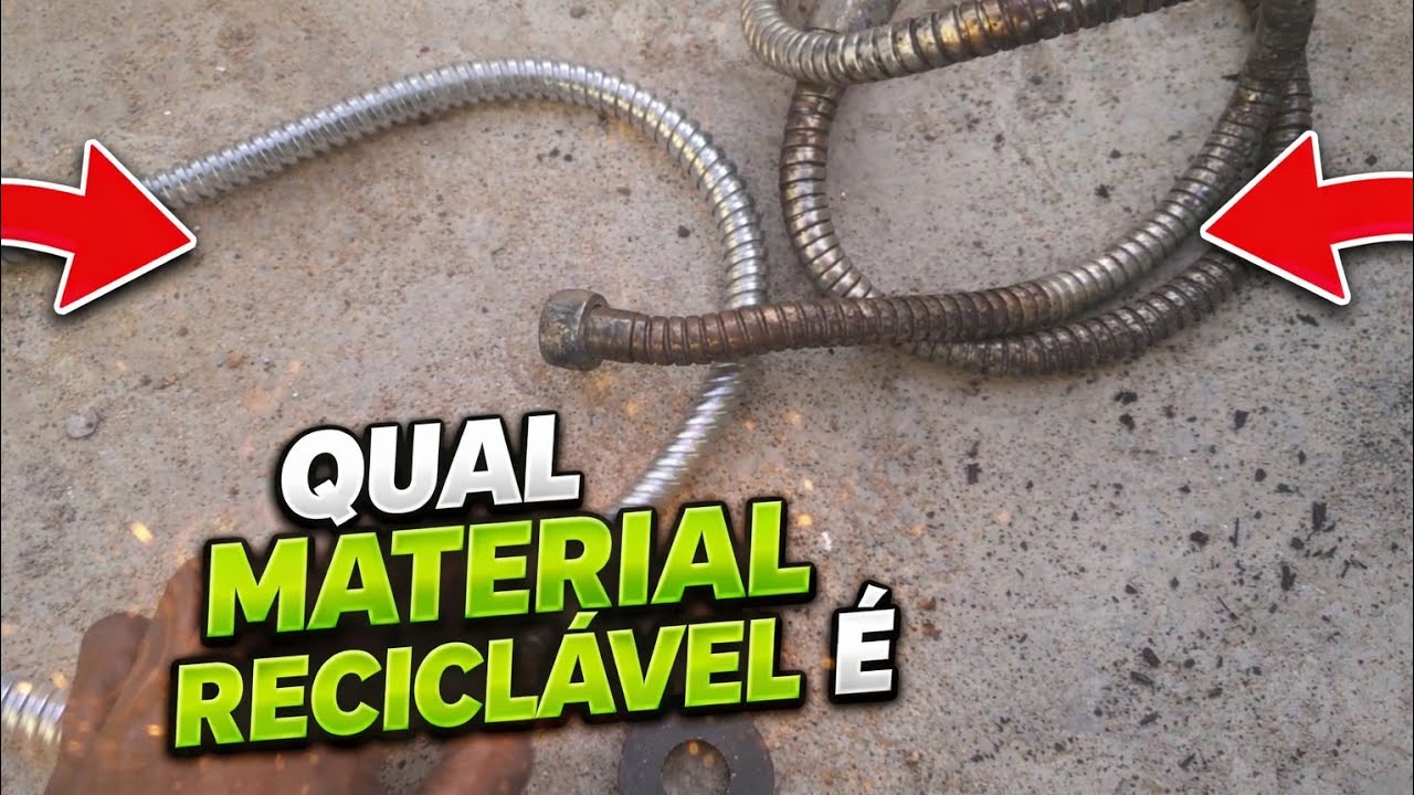 MANGUEIRA DE BANHEIRO FLEXÍVEL NA RECICLAGEM♻️