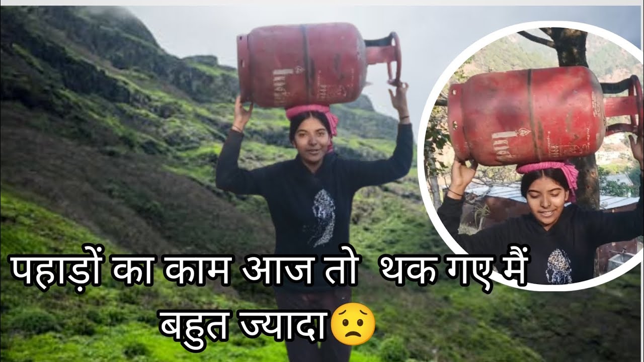 पहाड़ों का काम आज तो  थक गए मैं बहुत ज्यादा😟😟🥵  || #uttarakhand #bageshwar wale❤
