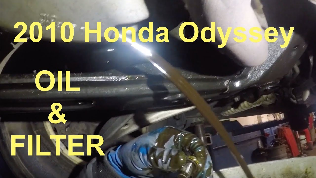 How to change oil and filter on 2010 Honda Odyssey