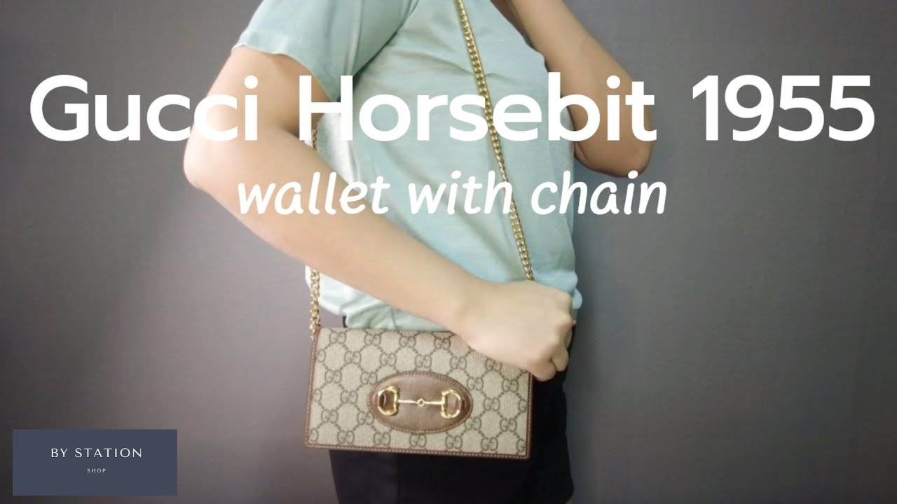 #Gucci horsebit 1955 wallet with chain #WOC | Detailed Review! Enjoy!