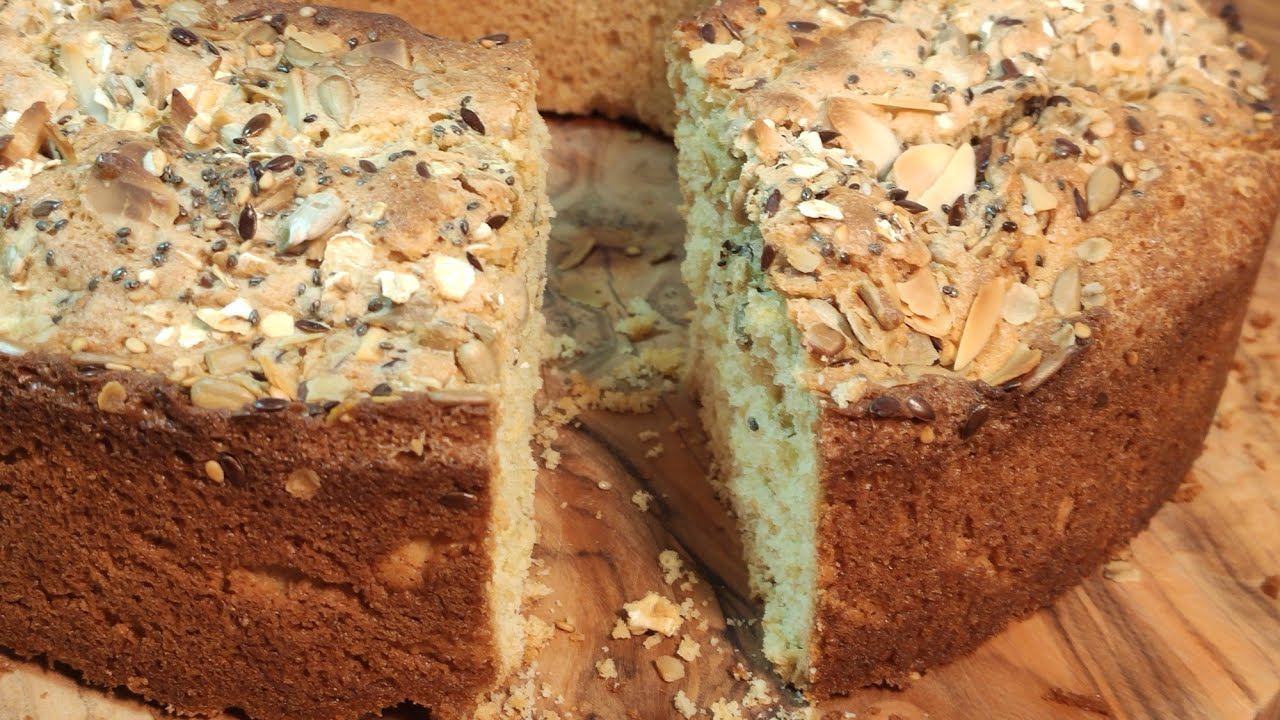 GÂTEAU AUX FLOCONS D’AVOINE POUR LES SPORTIFS  -  CUSINE MALIYA  كيكة الشوفان