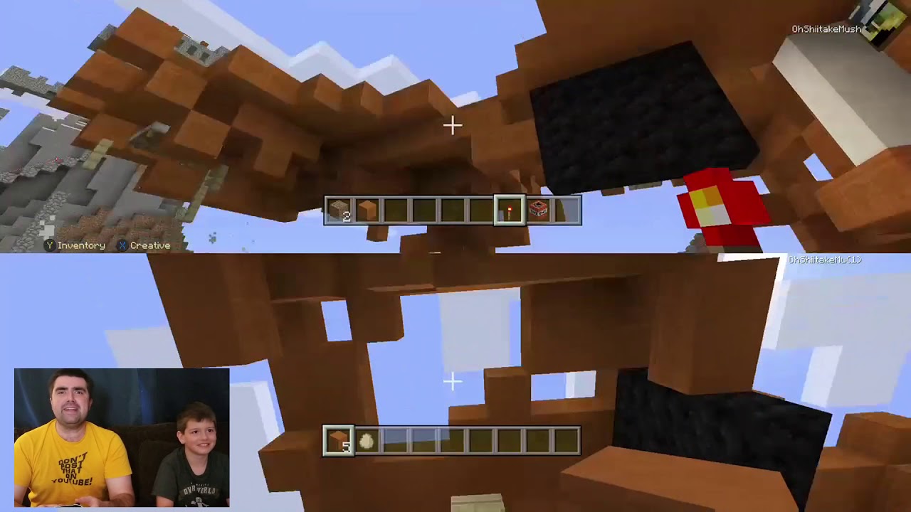 Kid Temper Tantrum BLOWS UP Oh Shiitake Mushrooms House in Minecraft!