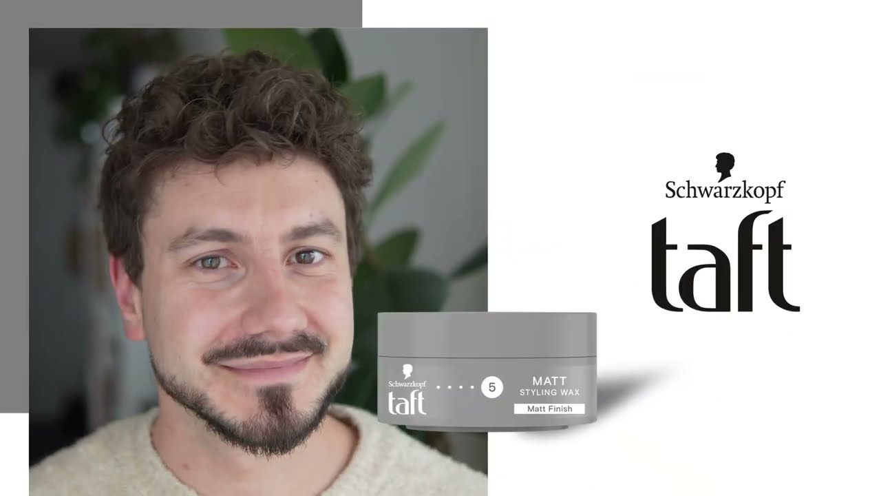 Fixation longue durée avec Taft Matt Styling Wax!