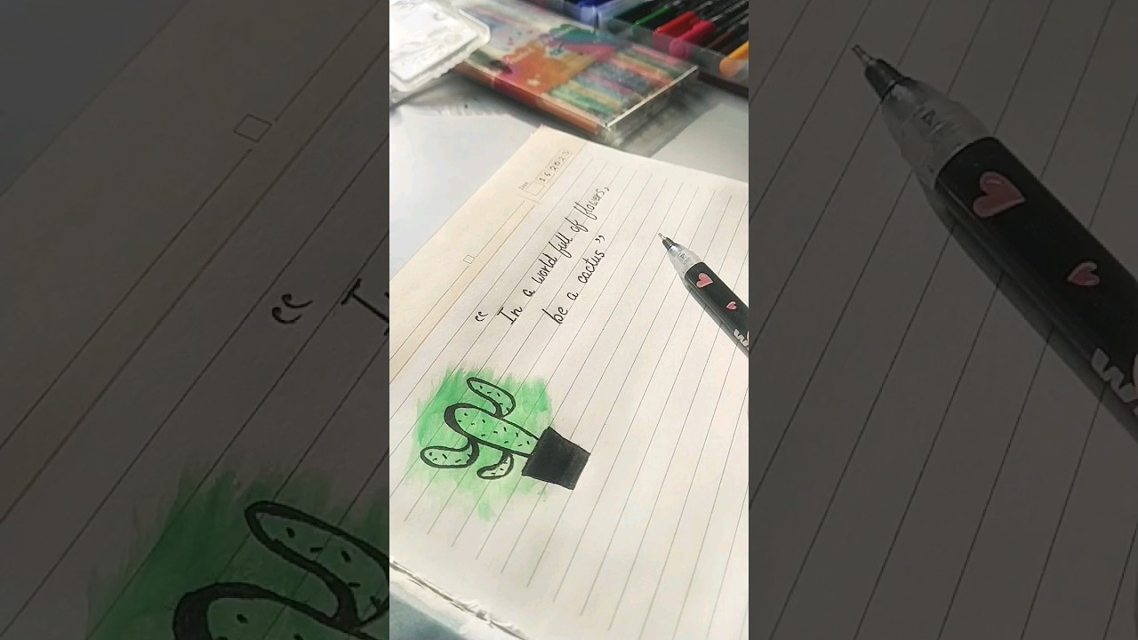 Quote writting||Journaling||Diary Ideas|#trending#shorts#journal#quotes#cactus#ideas#diary#aesthetic