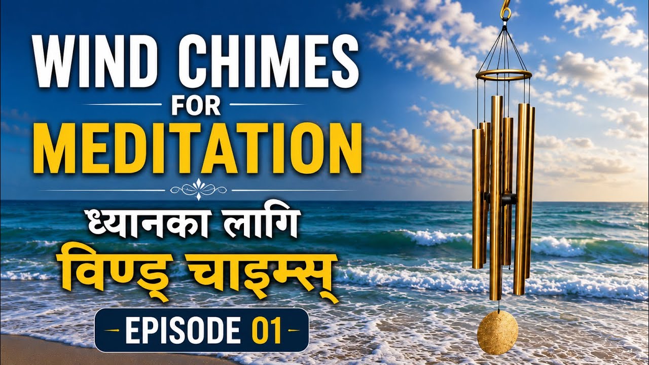 Relaxing Wind Chimes and Ocean Waves Sounds | Nature Ambience for Sleep, Meditation & Study