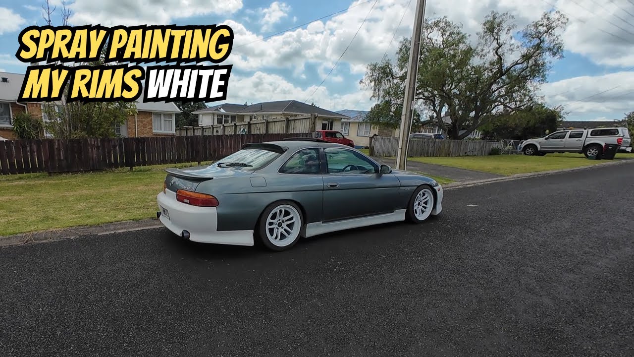 Spray Painting My Rims White