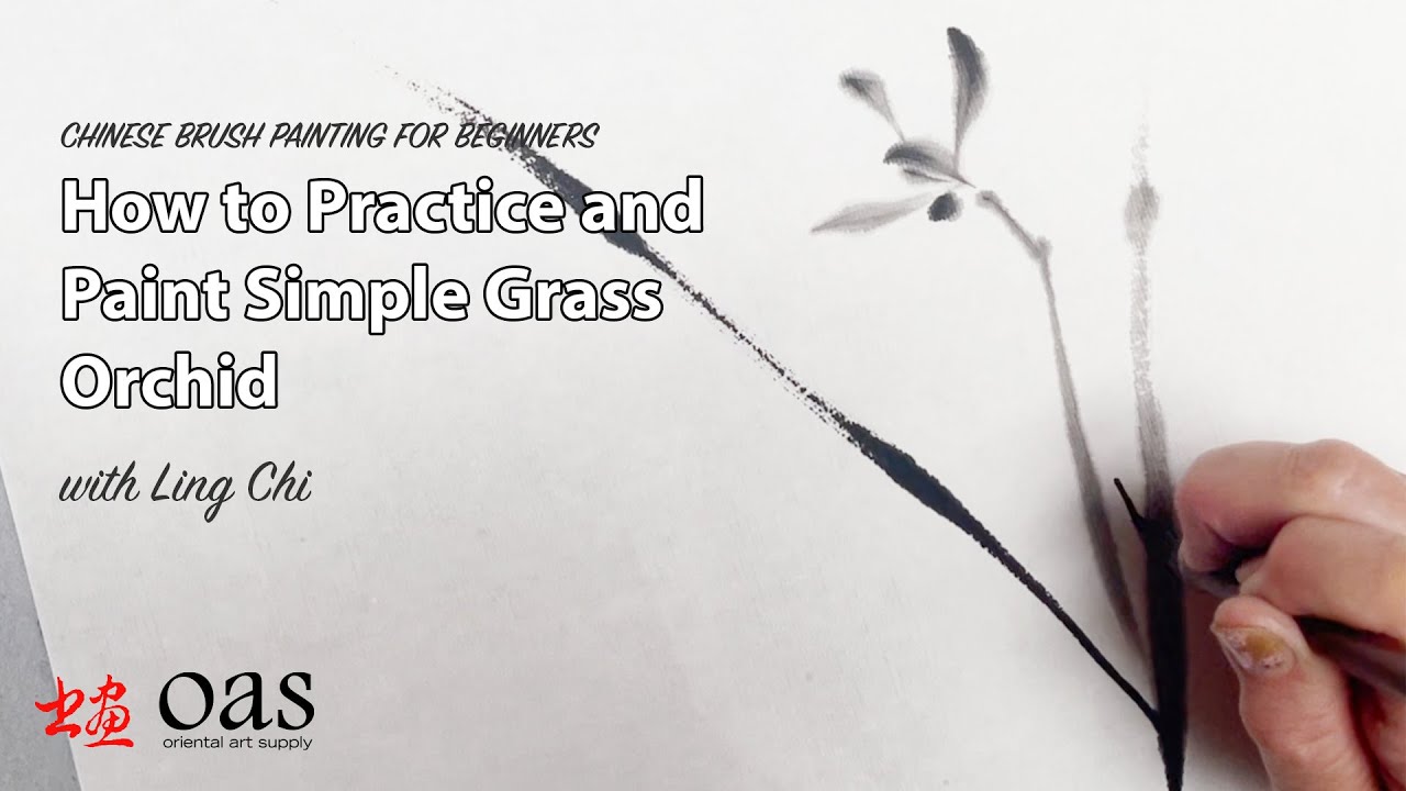 Simple Chinese Painting Grass Orchid Practice and Composition