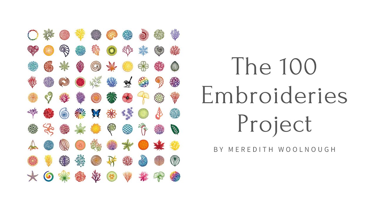 The 100 Embroideries Project by Meredith Woolnough