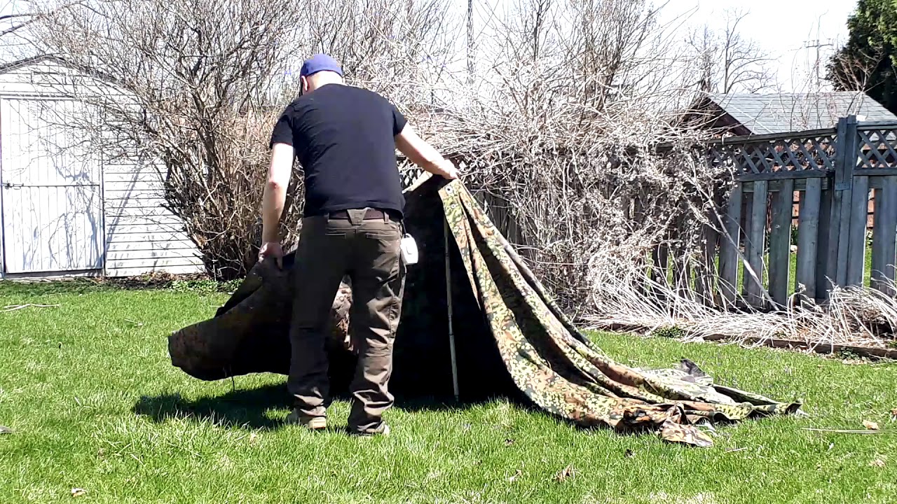 Setting up ww2 German Zeltbahn
