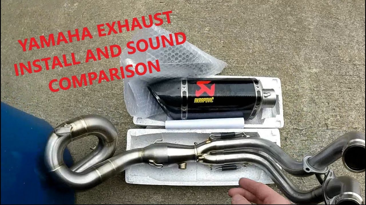 AKRAPOVIC EXHAUST INSTALL + SOUND COMPARISON FZ07/MT07