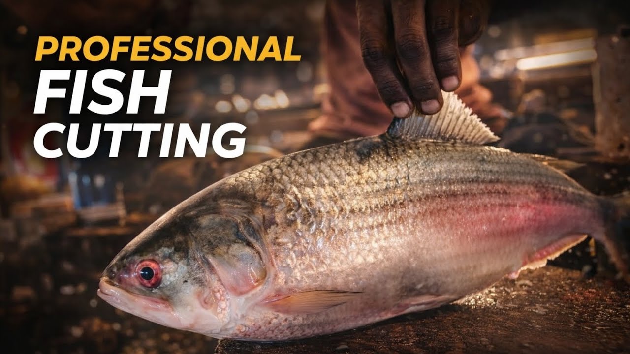 Epic Hilsa Fish Cutting Skills 😱 | Mesmerizing Clean & Satisfying ASMR
