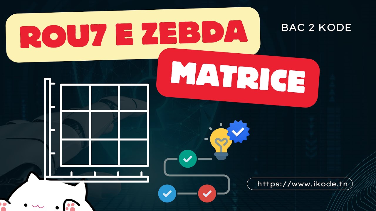 Matrice   [Rou7 E Zebda] 🚀 BAC INFO ✨