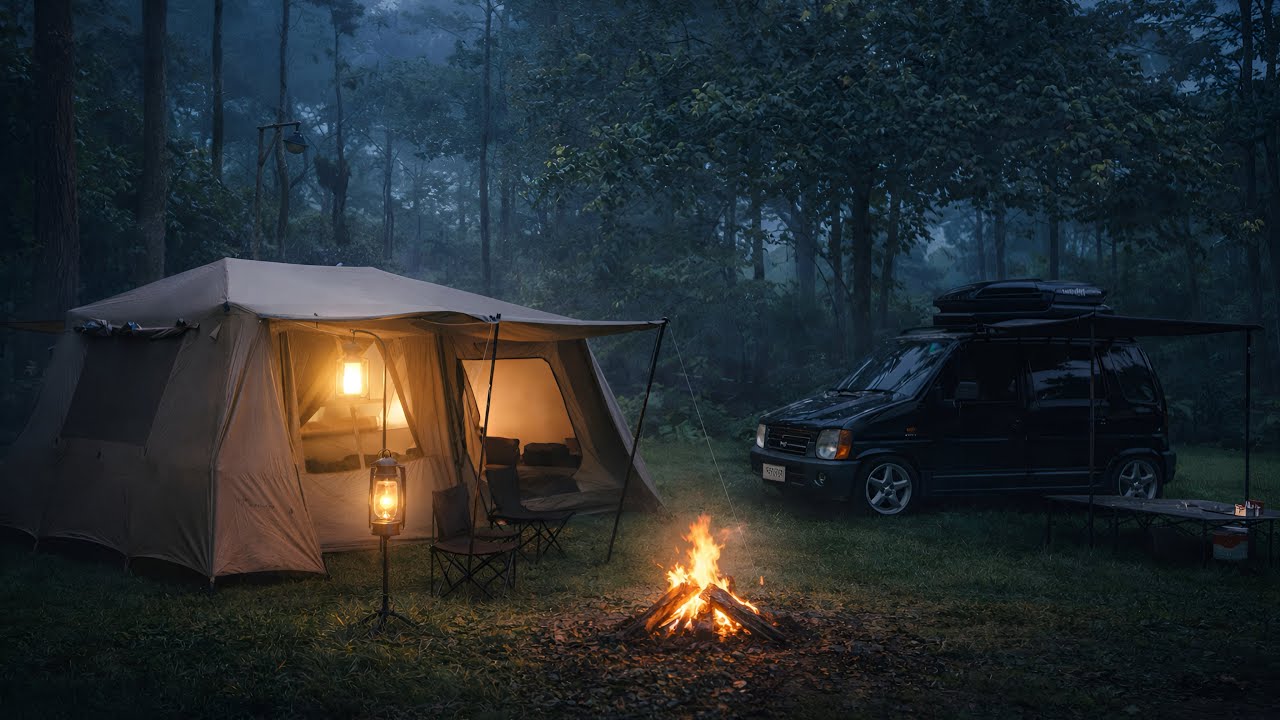 CAMPING PERDANA DI ALAM PAKAI TENDA BESAR DAN NYAMAN | NATUREHIKE VILLAGE 13