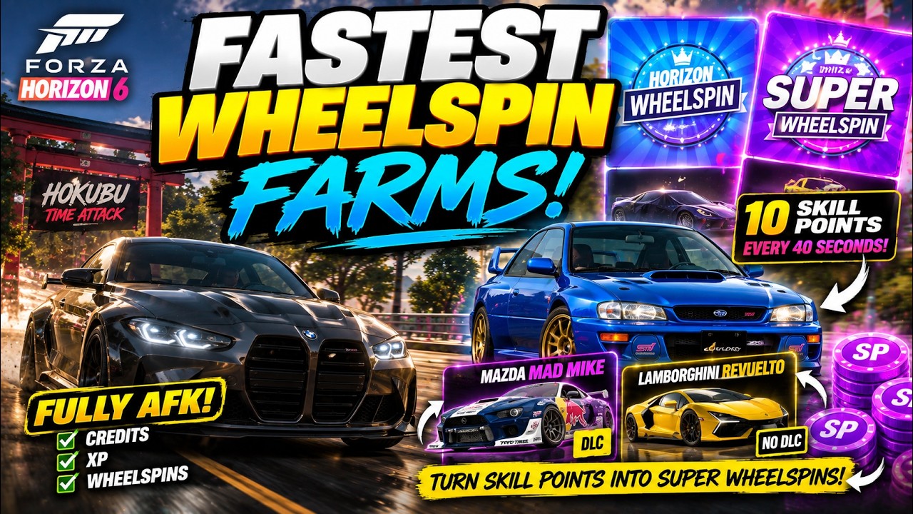 Forza Horizon 6 | FASTEST Super Wheelspin Farm + AFK Wheelspin Farm!