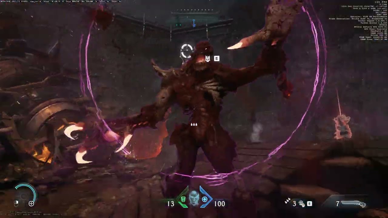 DOOM  The Dark Ages Path Tracing Brutal Graphics !!! gameplay 4K Ultra nightmare + details part1 ;)