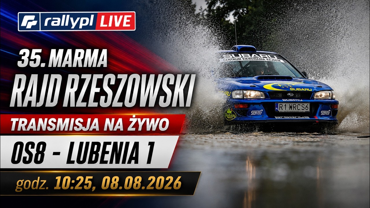 🎥 LIVE: 35. MARMA Rajd Rzeszowski - OS8 Lubenia 1