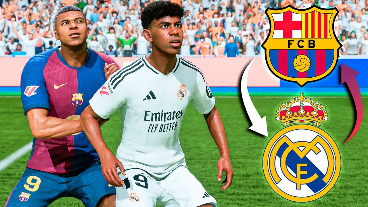 EL BARÇA es el MADRID y el MADRID el BARÇA (Modo Carrera FC25)
