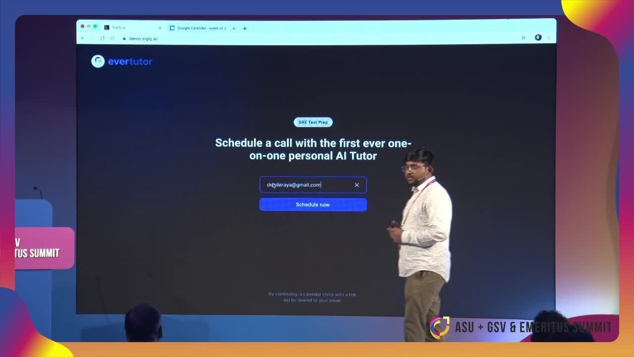 The 1:1 AI Tutor That Thinks, Listens, Talks, Draws and Teaches | ASU+GSV & Emeritus Summit 2025