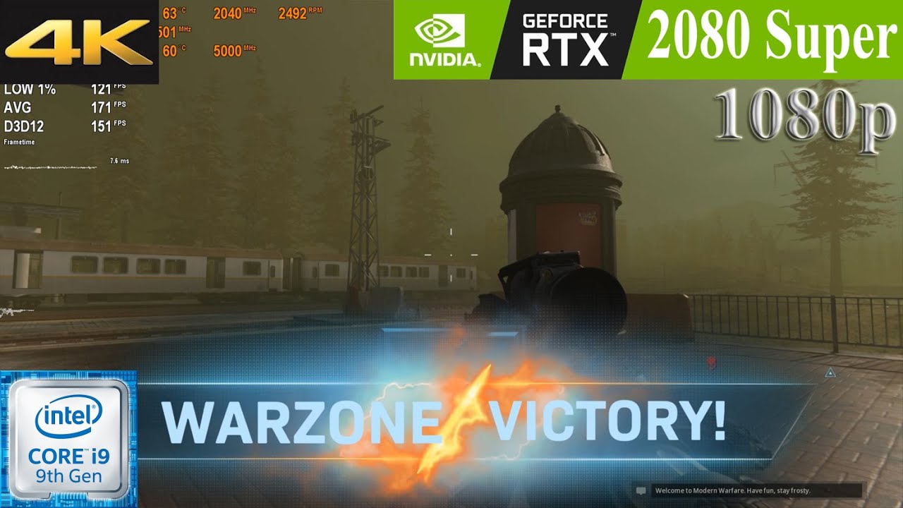 Call of Duty Warzone: RTX 2080 Super | 1080p | Ultra Settings | FPS Benchmark Gameplay Victory Win