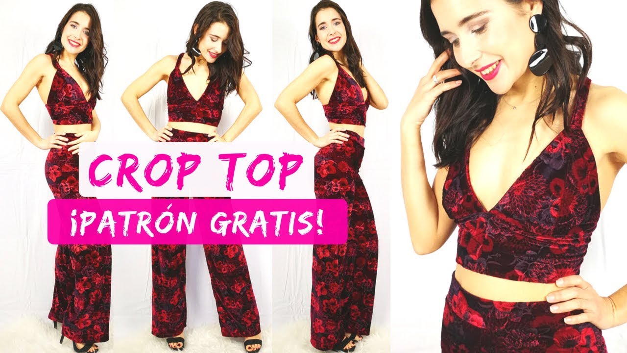 Cómo coser un CROP TOP (patrones gratis) | DIY