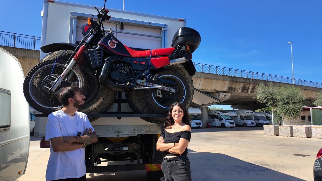 Test del nostro portamoto 🔥 Carichiamo la Gilera per la prima volta!!