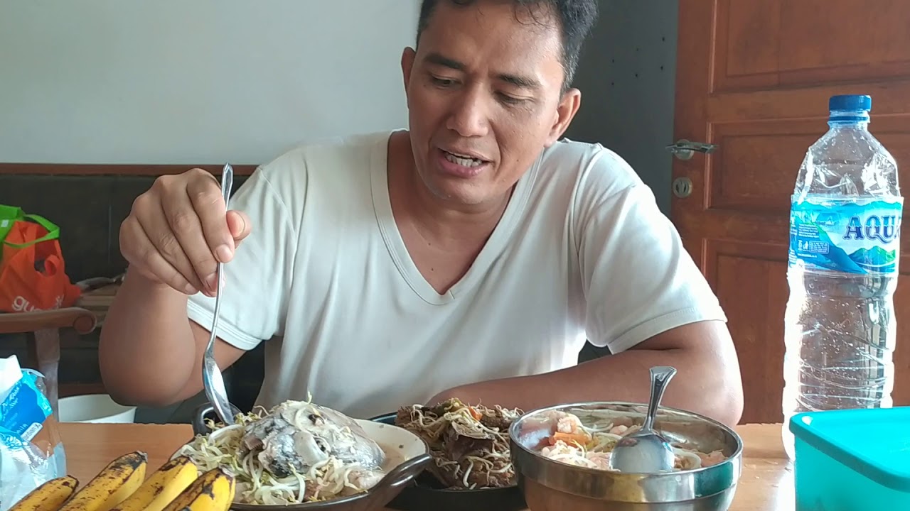 Matkiding sarapan udang, tongkol, dan entog