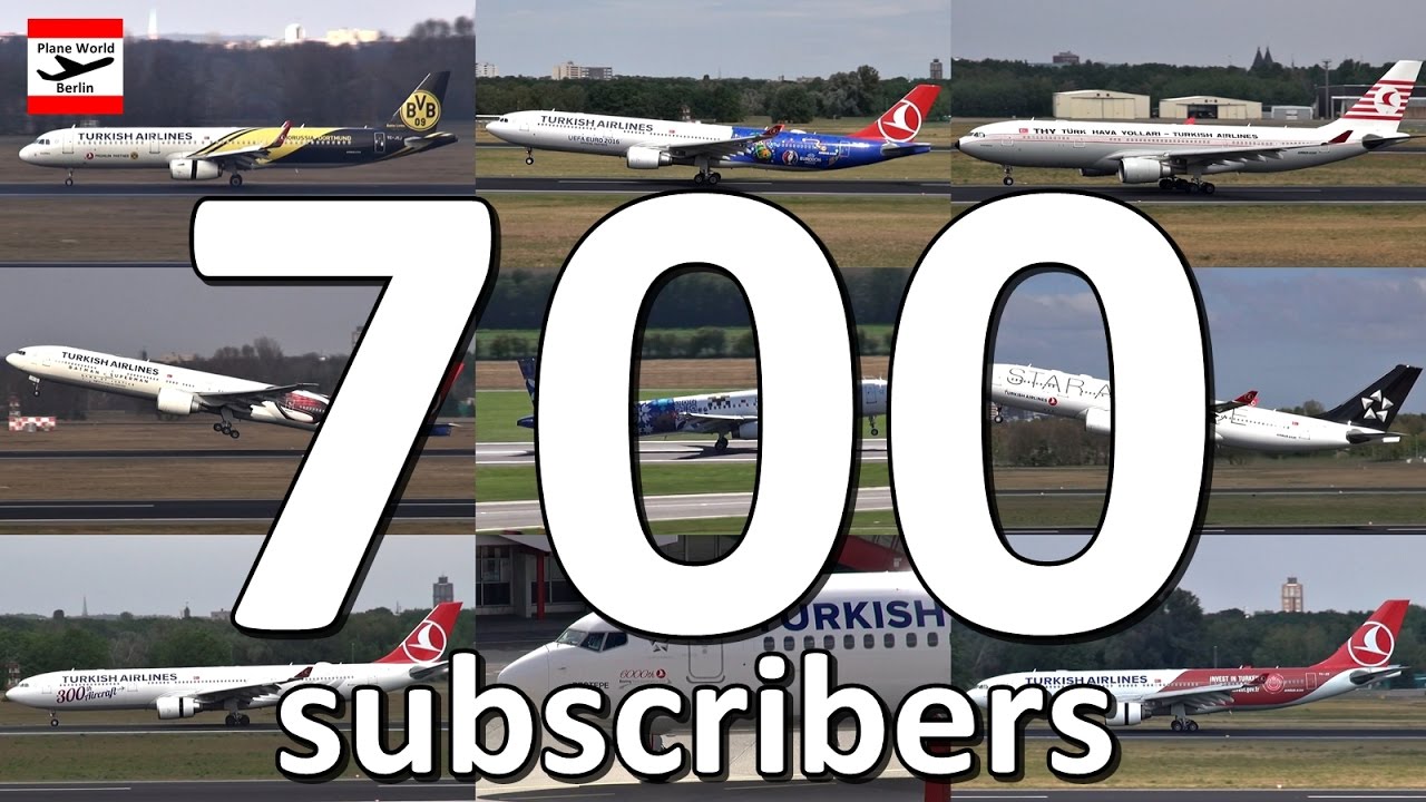 700 subscribers on PlaneWorldBerlin: Turkish Airlines special liveries