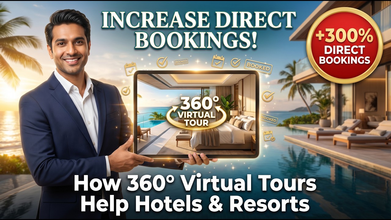How 360&deg; Virtual Tours Help Hotels And Resorts Increase Direct Bookings