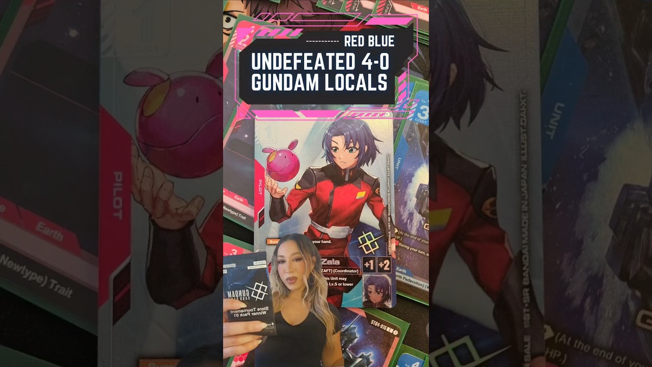 UNDEFEATED 4-0 GUNDAM LOCALS W/ RED BLUE PING! MAMI MOON TCG 💫