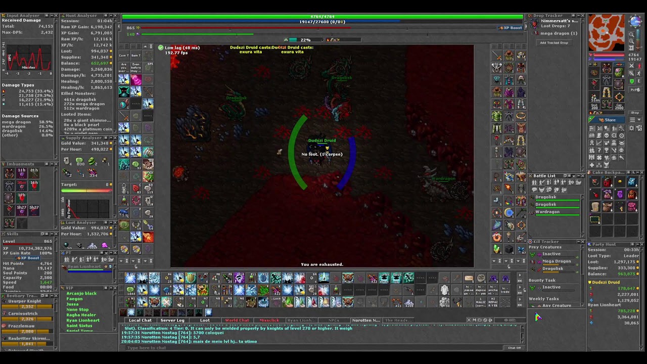 Bounty Task Wardragon 506/506 Elder Druid 860 Kalibra