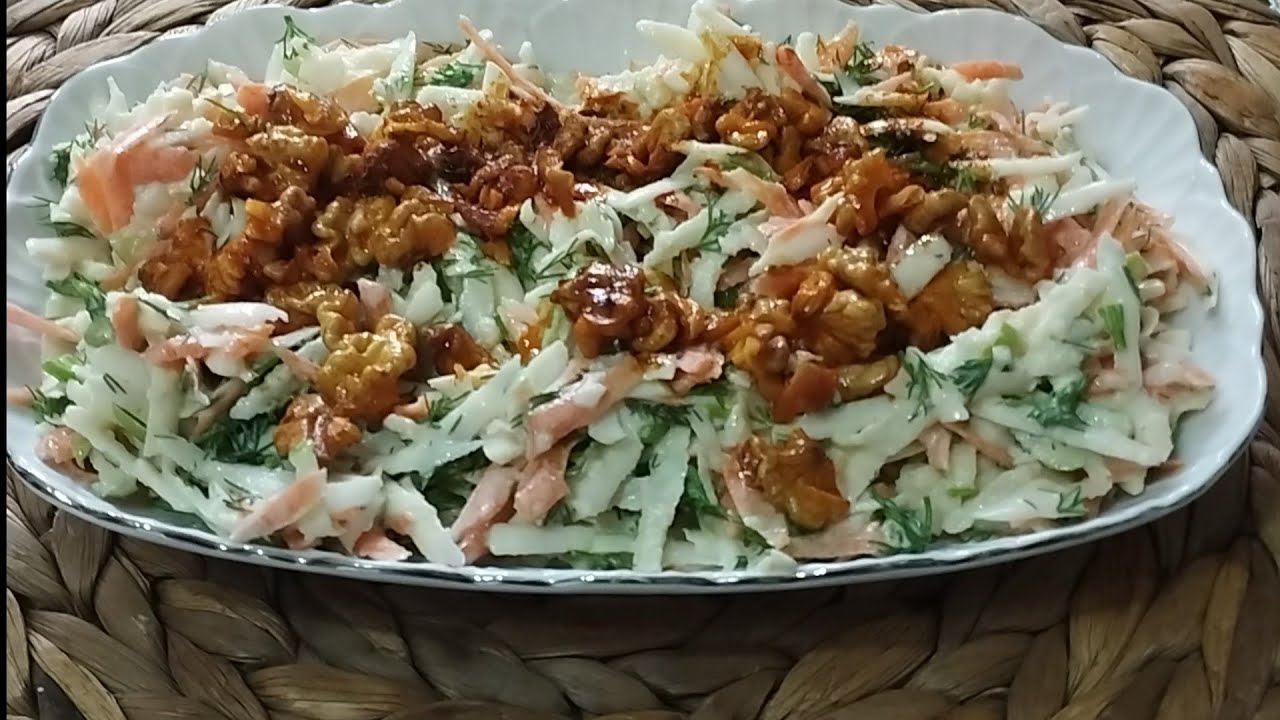 YEŞİL ELMALI KEREVİZ SALATASI TARİFİ👌 🍎🍏😍💯