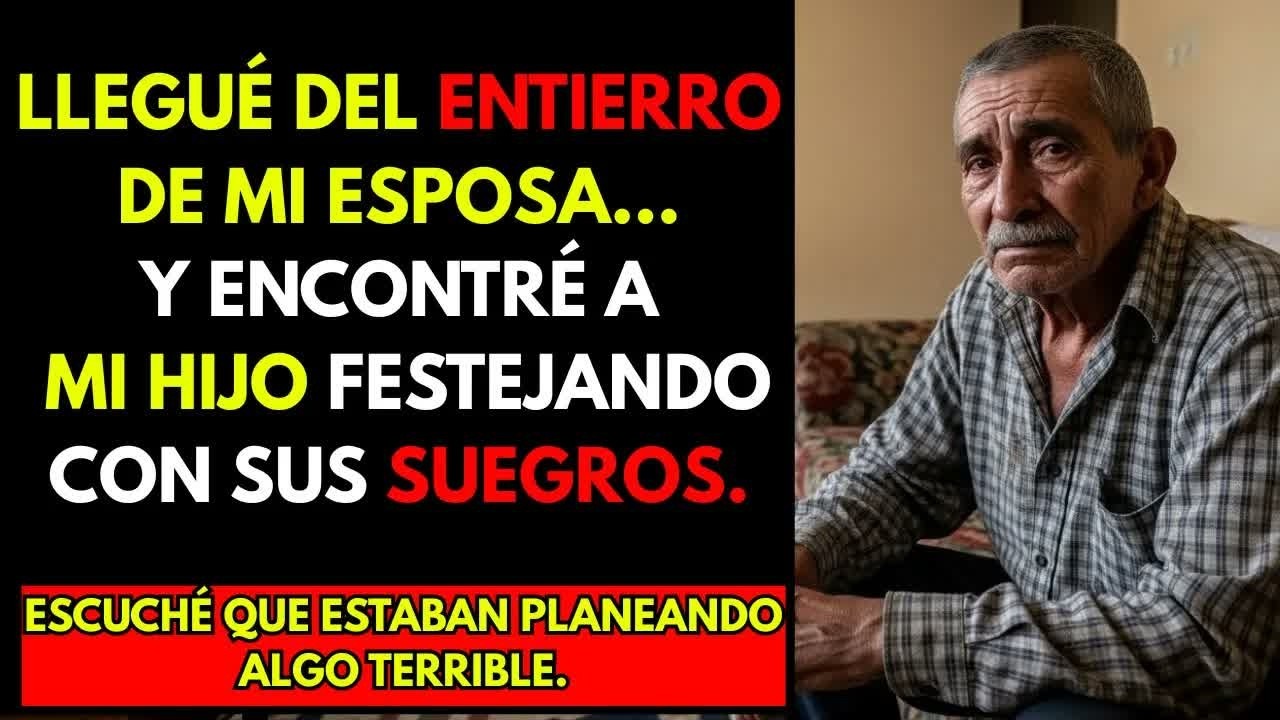 HISTORIA REAL： Llegué Del Entierro De Mi Esposa…y encontré a mi hijo festejando con sus suegros.