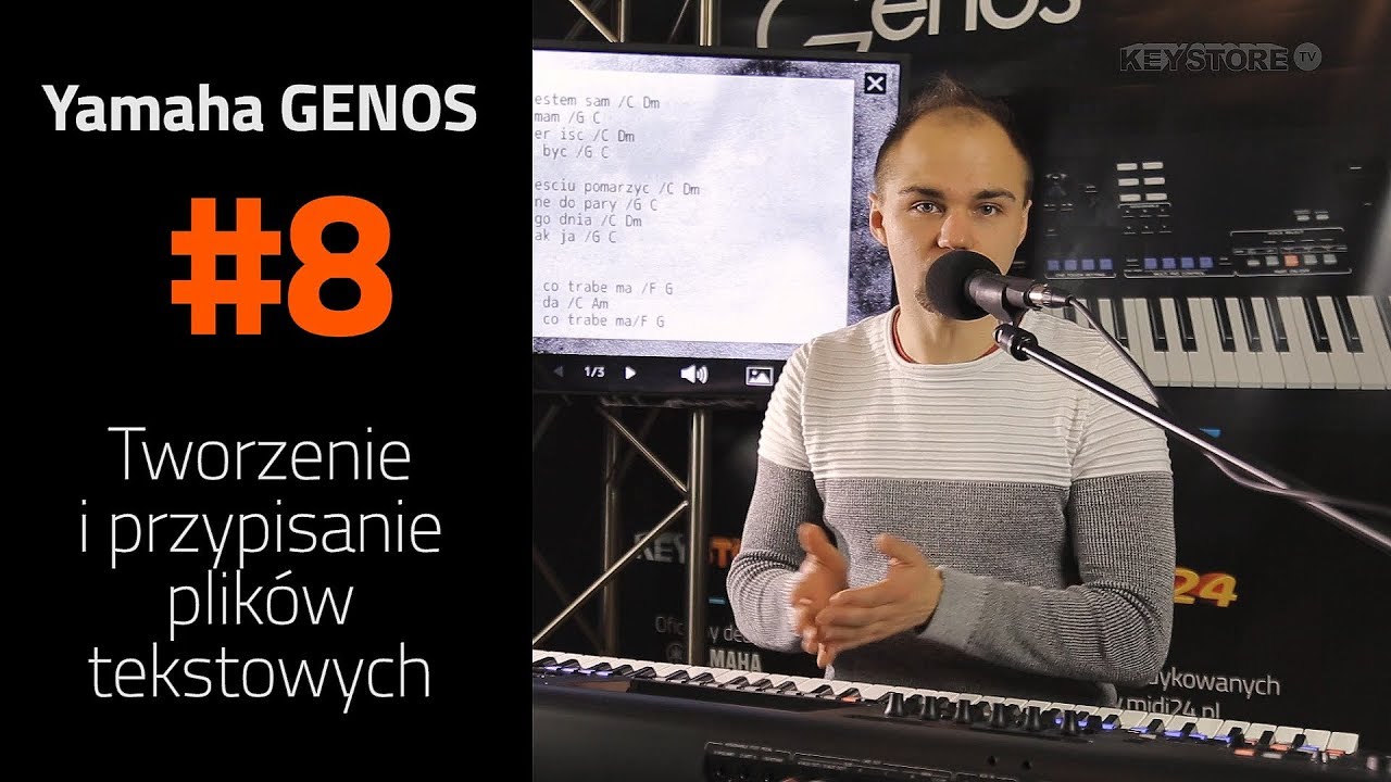 Yamaha Genos - Wyświetlanie tekstu - KEY STORE
