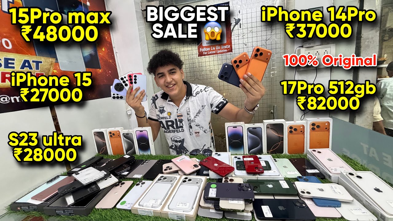 Biggest iPhone Sale Ever 🔥| Cheapest iPhone Market | Second Hand Mobile | iPhone 16 Pro iPhone 17