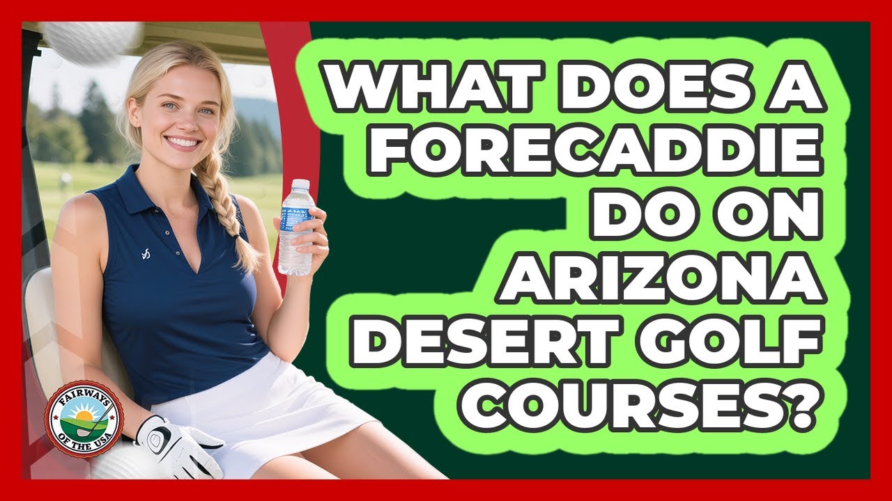 What Does A Forecaddie Do On Arizona Desert Golf Courses? - Fairways of the USA