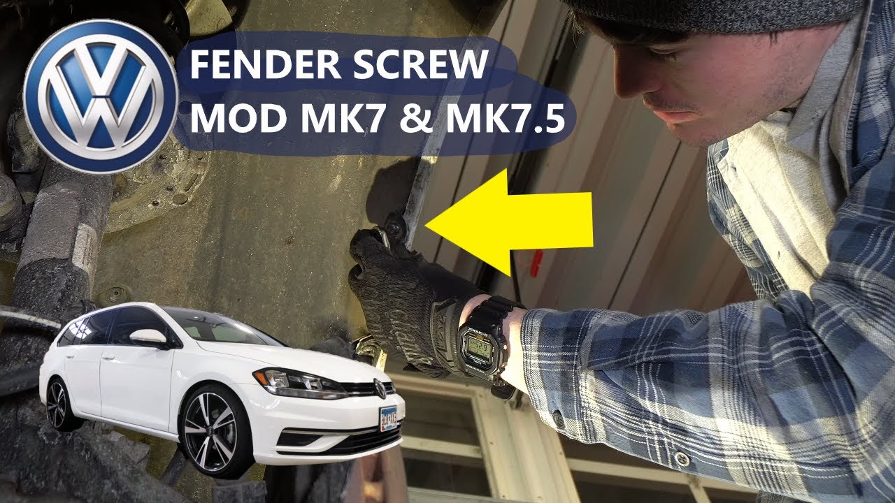 Mk7 Fender Screw Mod VW Golf GTI and Mk7.5