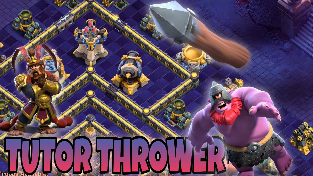 Cara bermain Thrower TH18 - Clash of clans indonesia
