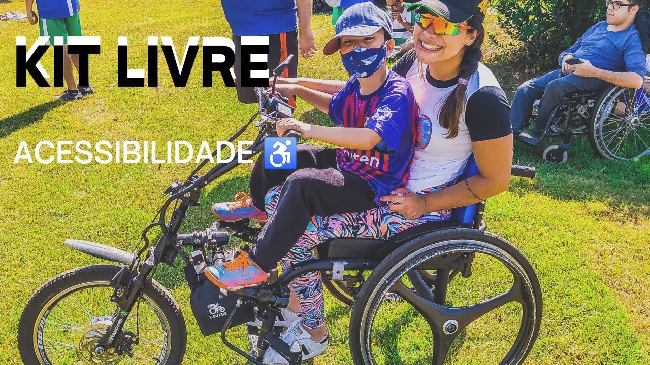 Kit livre | transforme sua cadeira de rodas em um triciclo motorizado #cadeirante #kitlivre ♿