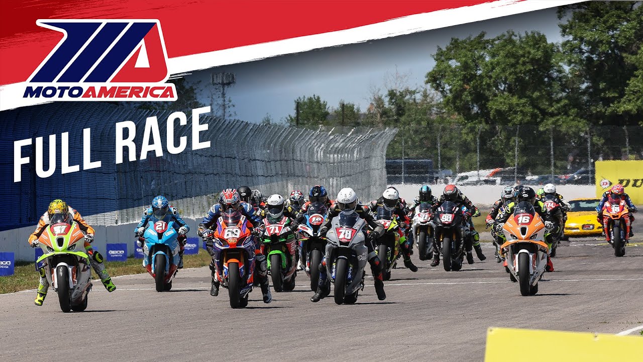 MotoAmerica Steel Commander Stock 1000 Race 2 на трассе Brainerd 2023