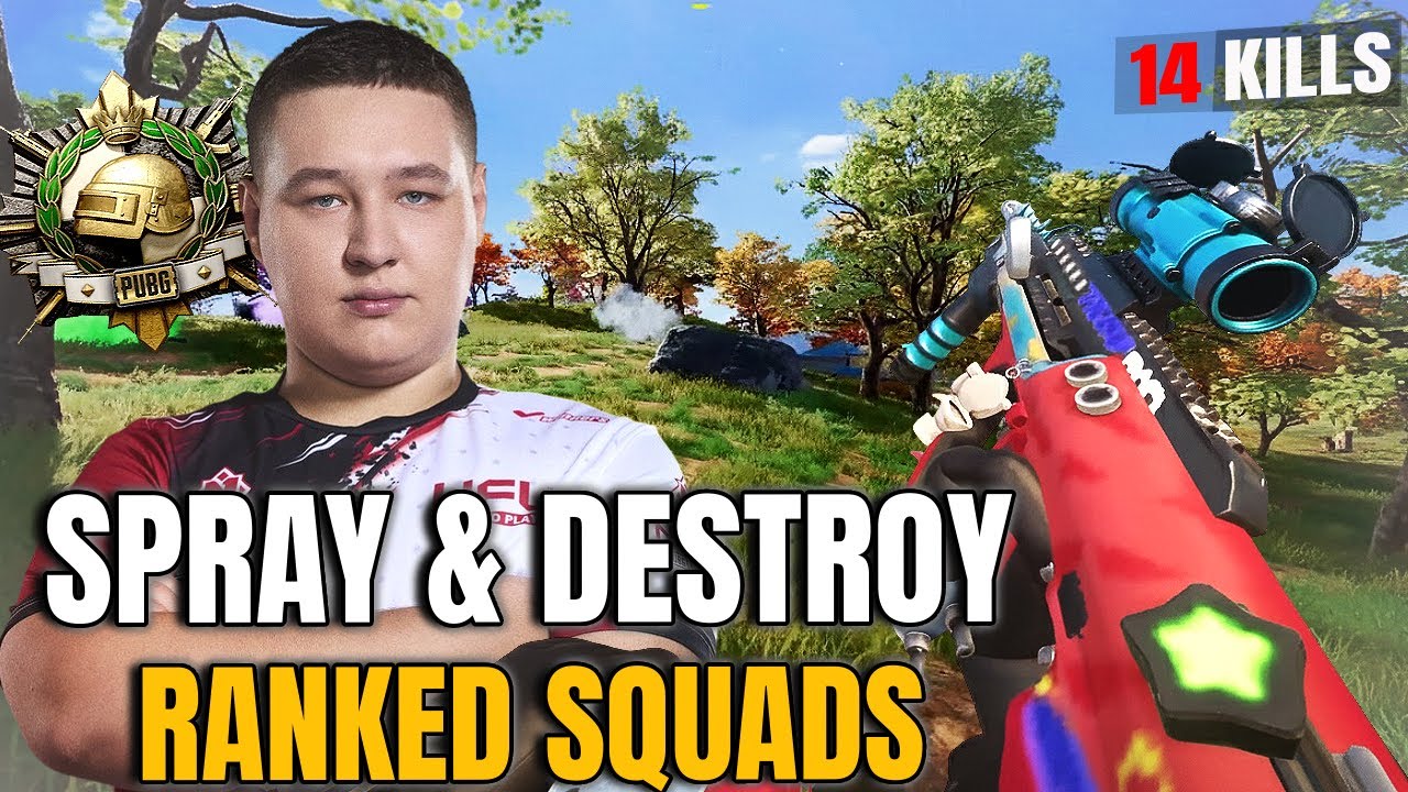 Lev4nte Obliterates Pro Ranked Squads Using AUG + MK-12 | PUBG Ranked