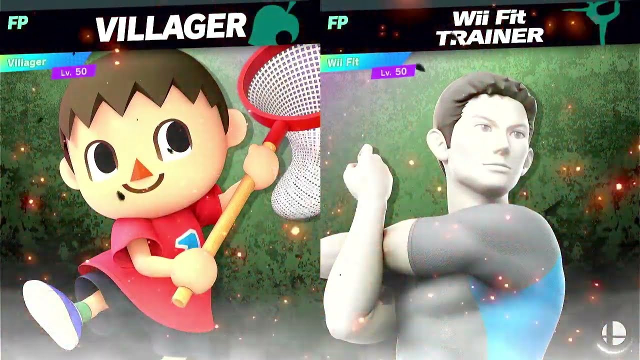 Super Smash Bros Ultimate Amiibo Fights Villager vs the World EX vs Wii Fit