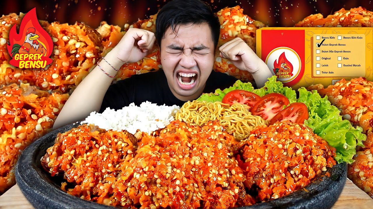 FULL CABE RAWIT ‼️ MUKBANG AYAM GEPREK BENSU LEVEL 15 TERPEDAS PEDASNYA NYIKSA
