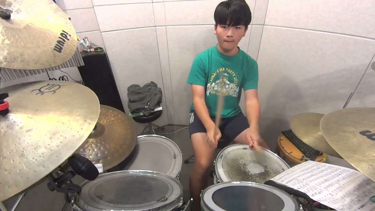 【嘉義爵士鼓教學】#鄭之棣            K-ON  -  Utauyo!!miracle          Drum Cover  莊漢章打擊工作室
