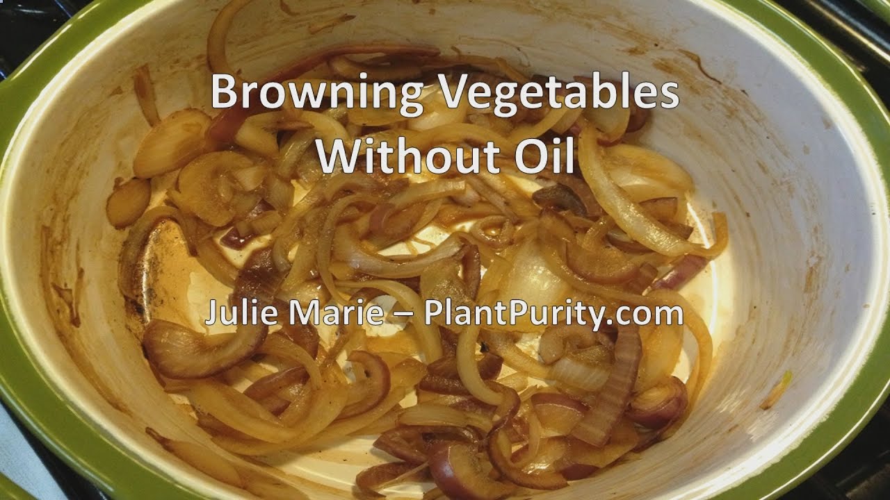 Sauteing and Browning Onions Without Oil