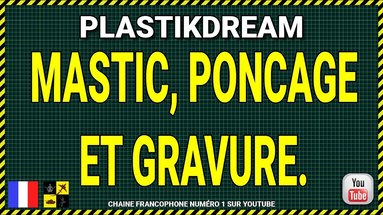 ⚙️ #Plastikdream maquette :  Mastic, ponçage et gravure.