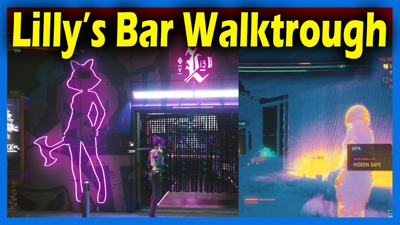 Lilly's Bar Braindance Editor Full Walkthrough With Thermal Clues Relic Find | Cyberpunk 2077