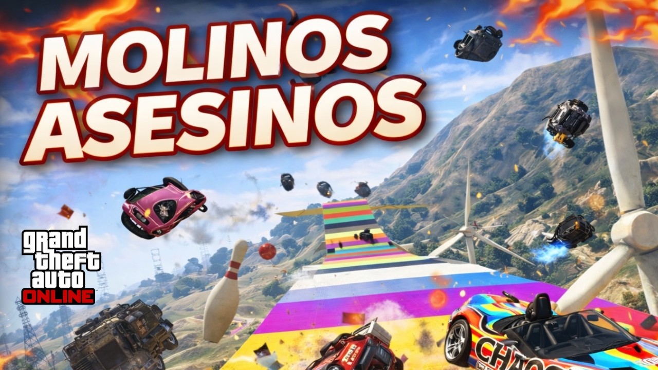 MIS SUBS sufren en los MOLINOS ASESINOS 😂 GTA 5 ONLINE #16