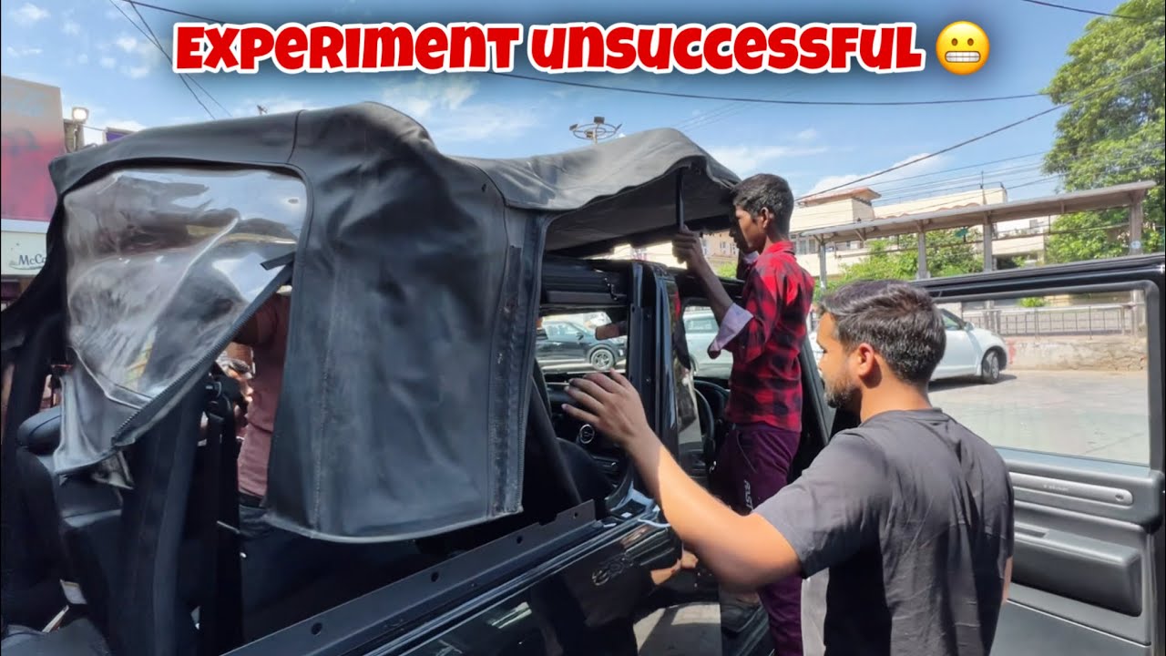 Hardtop Thar converted into Soft top | Stock setup