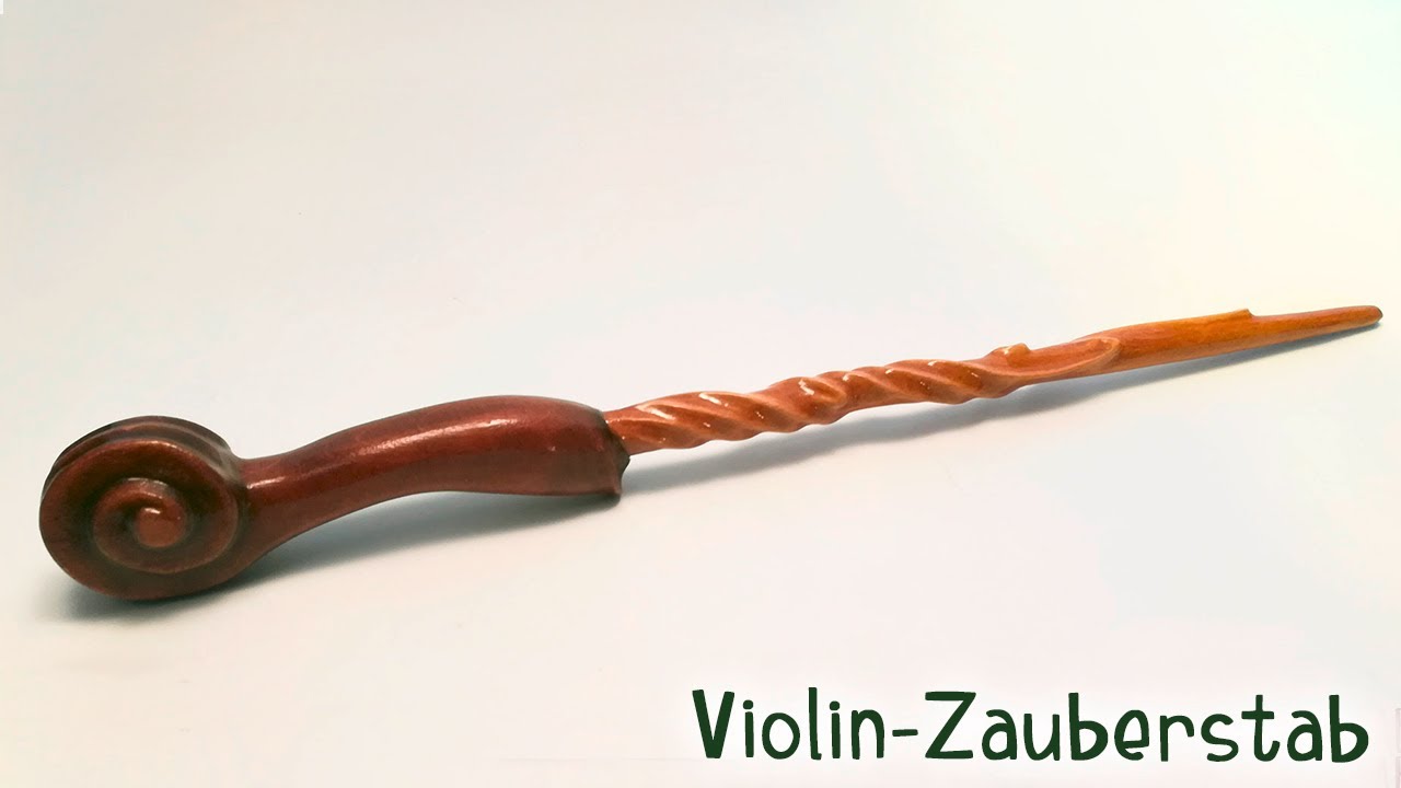 Violin Zauberstab Schnitzerei für eine Geigen-Zauberin