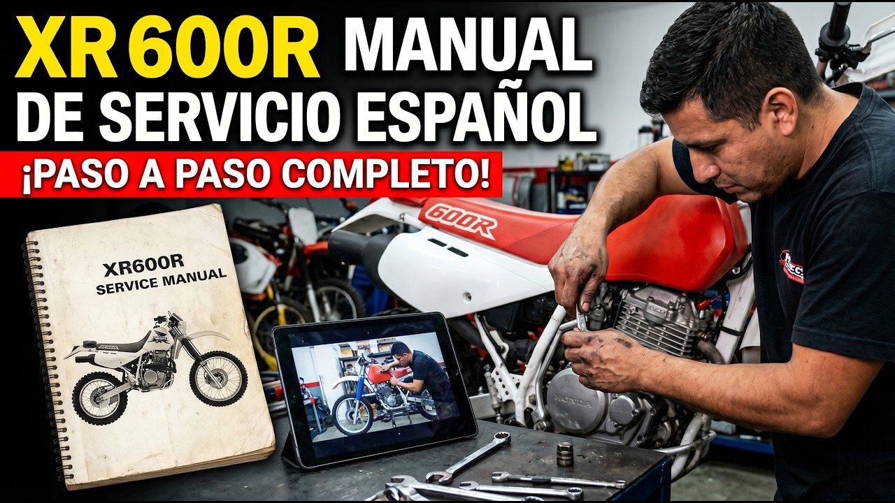Manual de Servicio Honda XR600R en Español | Reparación, Mantenimiento y Diagnóstico Paso a Paso
